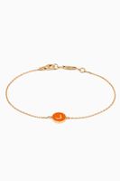 Mina "D" Round Enamel Bracelet in 18kt Yellow Gold - thumbnail