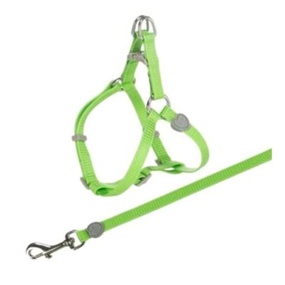 Trixie Adjustable One Touch Harness With Leash For Cats - Green 26-37cm