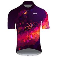 21Grams Men's Short Sleeve Cycling Jersey Summer Nylon Polyester Violet Polka Dot Gradient 3D Bike Jersey Top Mountain Bike MTB Road Bike Cycling Ultraviolet Resistant Quick Dry Breathable Sports miniinthebox - thumbnail
