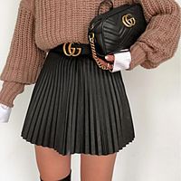 Women's Homecoming Weekend Party Streetwear Mini Skirts Solid Colored Pocket Khaki Black miniinthebox - thumbnail