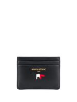 Maison Kitsuné logo print wallet - Black