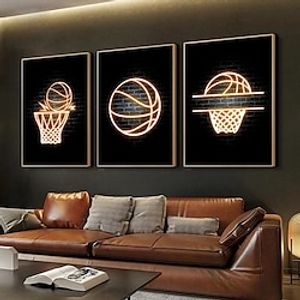 Wall Art Canvas Basketball Prints and Posters Pictures Decorative Fabric Painting For Living Room Pictures No Frame miniinthebox