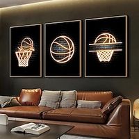 Wall Art Canvas Basketball Prints and Posters Pictures Decorative Fabric Painting For Living Room Pictures No Frame miniinthebox