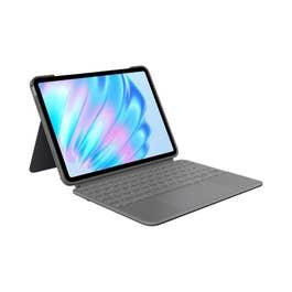 Logitech Combo Touch iPad Air 11-inch (M2), iPad Air (5th gen - 2022) Keyboard Case - Detachable Backlit Keyboard With Kickstand, ARA Layout, Oxford Grey 920-012637