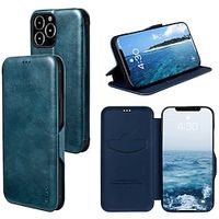 Phone Case For Apple Flip iPhone 13 Pro Max 12 11 Bumper Frame Flip Embossed Solid Colored PU Leather miniinthebox - thumbnail