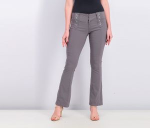 Womens Chino Pants  Grey