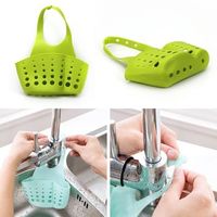 Kitchen Portable Hanging Drain Bag Basket Bath Storage Gadget Tools Sink Holder