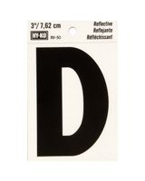 Hy-Ko 3 Inches Black Reflective Letter D Hy-Ko 3 Inches Black Reflective Letter D