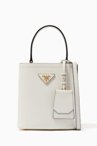 Small Prada Panier Bag in Saffiano Leather