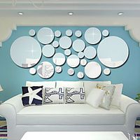 3D Circle Art Removable Wall Sticker Acrylic Mural Decal Home Room Decor Hot Decorative Stickers miniinthebox - thumbnail