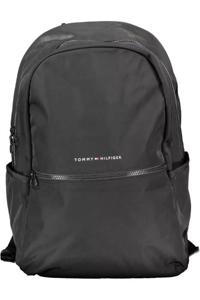 Tommy Hilfiger Black Polyester Backpack (TO-16789)