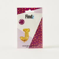 Findz Solid Letter 'J' Helium Balloon