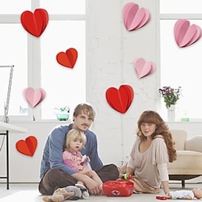 8pcs/Set Valentine's Day Stickers Wedding Love Wall Paste Dating Party Background Decorated With Love. miniinthebox