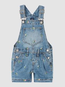 Kids Floral Shortalls