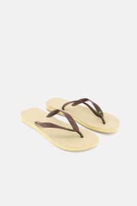 Womens Style1 Brazil Flip Flops  Sand Grey/Dark Brown