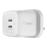 Belkin Dual USB-C GaN Wall CHG PPS 45W (25W USB-C +20W USB-C) White