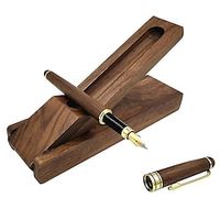 Wooden Fountain Pen With Gift Case For Signature Business Birthday Anniversary Father's Day Valentine's Day gift forhim Lightinthebox - thumbnail