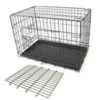 Mclovins 30″ Double Door Foldable Dog Crate With Divider Size -76X42X52Cm