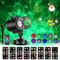 2 in 1 Christmas Binoculars Projection Light Water Ripple Santa Claus Snowflake Bell Remote Control Low Voltage Safety Plug 16 Non-Fading Cards Lightinthebox - thumbnail