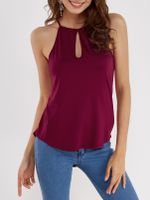 YOINS BASICS Red Design Chest Cut Out Camis - thumbnail