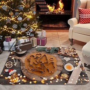 Christmas Gingerbread Man Doormat Non-Slip Oil Proof Rug Indoor Outdoor Xmas Mat Bedroom Decor Bathroom Mat Entrance Rug Door Mat Bedroom Lightinthebox