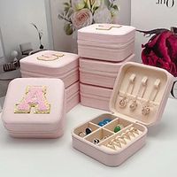 1PC Jewelry Box Portable Mini leatherette For All Casual Portable Lightinthebox - thumbnail