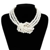 Pearl Necklace Imitation Pearl Women's Elegant Fashion Layered Wedding irregular Necklace For Wedding Party Lightinthebox