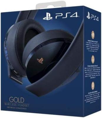 PlayStation 4 Gold Wireless Headset 500 Million Limited Edition