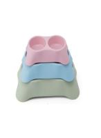 Pets Club Double Dining Bowl For Cat & Dog Blue - 34X20X6.5Cm