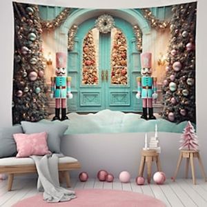 Christmas Walnut Clip Hanging Tapestry Wall Art Large Xmas Tapestry Mural Decor Photograph Backdrop Blanket Curtain Home Bedroom Living Room Decoration Lightinthebox