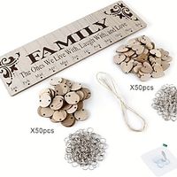 Gifts for Mom Grandma to Remember Everyone's Birthday Wooden Family Birthday Reminder Calendar Plaque with 100 Wood Tags Wall Hanging Unique Presents Ideas from Daughter Son Lightinthebox - thumbnail