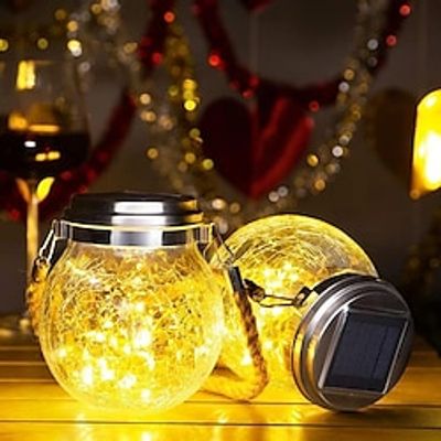 1pc Solar Lantern, Garden Decor Waterproof Outdoor Lanterns, Christmas Decorations Solar Lights, Patio Hanging Lights For Backyard Fence Pathway, Halloween  Christmas Decorations Lightinthebox