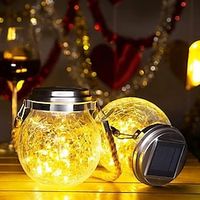 1pc Solar Lantern, Garden Decor Waterproof Outdoor Lanterns, Christmas Decorations Solar Lights, Patio Hanging Lights For Backyard Fence Pathway, Halloween  Christmas Decorations Lightinthebox - thumbnail