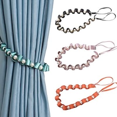 Tiebacks for Curtains Curtain Tiebacks Color Beed Curtain Buckle Clips with High-Elastic Spring Wire for Nusery Home Office Decoration Lightinthebox