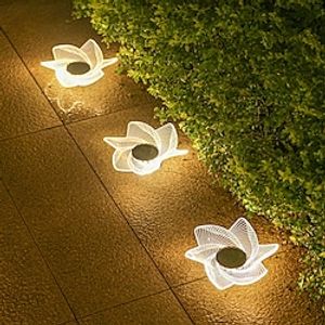 4pcs Solar Buried Lights Waterproof Outdoor Courtyard Wall Light Holiday Garden Walkway Patio Landscape Decoration Outdoor Lighting miniinthebox