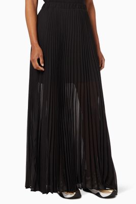 Long Pleated Skirt in Chiffon Long Pleated Skirt in Chiffon