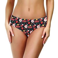 Santa Claus Mrs.Claus Christmas Gift Briefs Panties  Undies Women's Christmas Christmas Masquerade Christmas Eve Adults' Party Christmas Polyester Lightinthebox - thumbnail