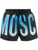 Moschino logo printed swim shorts - Black - thumbnail