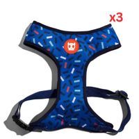 Zee.Dog Atlanta Adjustable Air Mesh Harness Medium (Pack of 3)