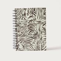 Punch Studio Zebra Print Spiral Bound Journal