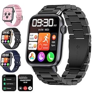 iMosi QS08 Smart Watch 1.83 inch Smartwatch Fitness Running Watch Bluetooth Temperature Monitoring Pedometer Call Reminder Compatible with Android iOS Women Men Waterproof Long Standby Hands-Free miniinthebox