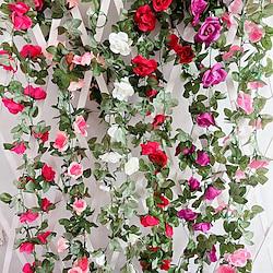 Simulated flowers artificial flowers silk flowers vine vines air conditioning water pipes wedding arches winding decorations rose vines Lightinthebox