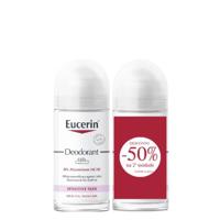 Eucerin 48h 0% Aluminium Roll-On Deodorant Duo Pack 2x50ml