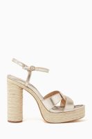 Talina Sandals in Metallic Leather - thumbnail