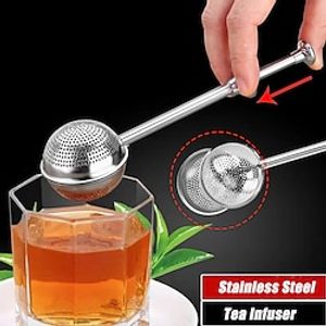 Long-Handle Stainless Steel Tea Strainers Premium Tea Infuser Filter for Loose Leaf Tea Reusable Tea Interval Diffuser for Teapot Lightinthebox