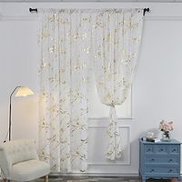 Curtain Drapes for Living Room, Farmhouse Curtain Panels For Bedroom Door Kitchen Window Treatments Thermal Insulated Room Darkening Lightinthebox - thumbnail