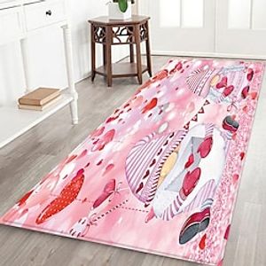 Valentine's Day Gnomes Area Rug Kitchen Mat Non-Slip Oil Proof Floor Mat Livingroom Rug Indoor Outdoor Mat Bedroom Decor Bathroom Mat Entrance Rug Door Mat Lightinthebox
