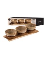Ladelle Haven 4 Pieces Bowl & Tray Set