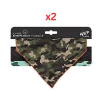M-Pets Wild Jungle Bandana Collar Medium (Pack of 2)