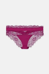 Womens Lace Panty  Fuchsia
